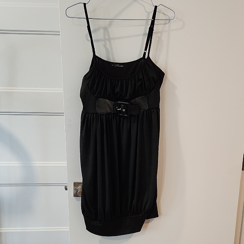 Elegant Black Mini Dress for Girls - P2P 17''
